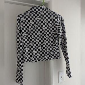 Peanuts Snoopy Checkered Mock Neck Long sleeve